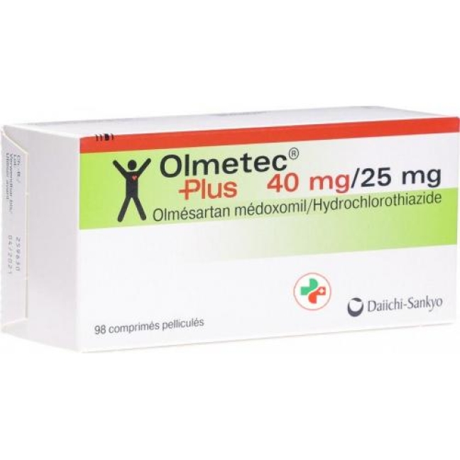 Olmetec Plus 40/25 98 filmtablets Olmetec Plus 40/25 98 filmtablets