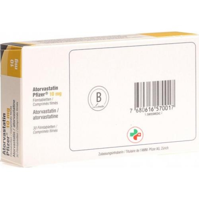 Atorvastatin Pfizer 10 mg 30 filmtablets Atorvastatin Pfizer 10 mg 30 filmtablets