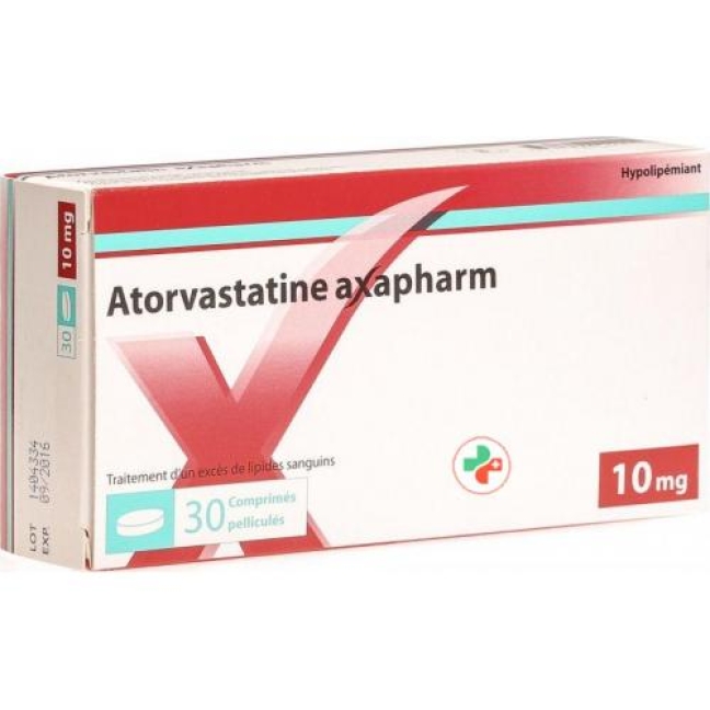Atorvastatin Axapharm 10 mg 30 filmtablets Atorvastatin Axapharm 10 mg 30 filmtablets