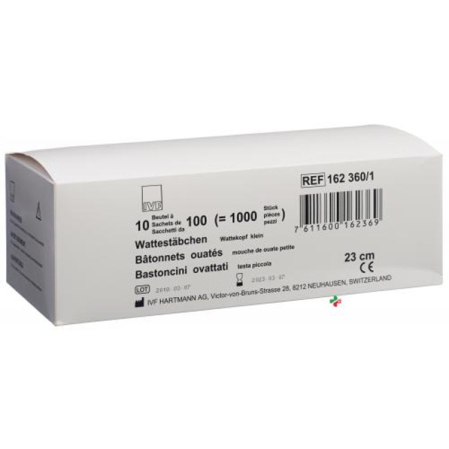IVF Wattestaeb Holz 22см Klein 10x 100 штук IVF Wattestaeb Holz 22см Klein 10x 100 штук