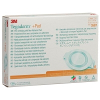 3M Tegaderm + Pad 9x10.5см / Wundkissen 4.5x6см Oval 25 штук