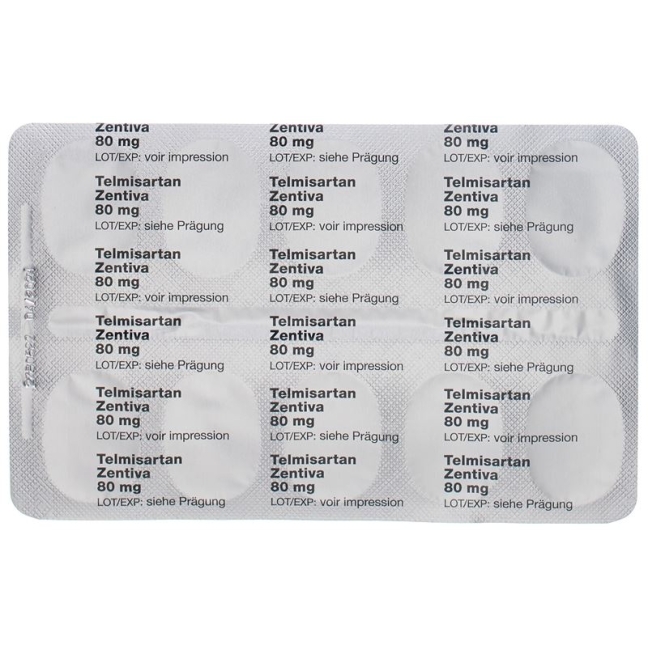 TELMISARTAN Zentiva Tabl 80 mg