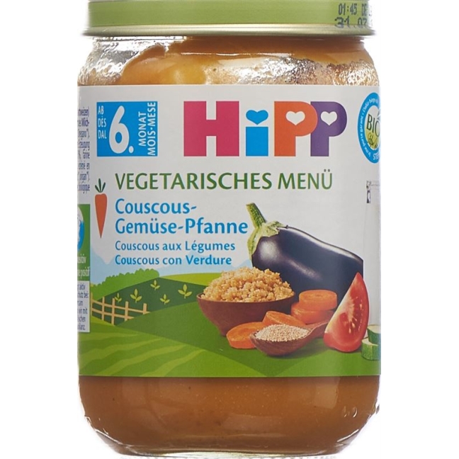 HIPP Bio Couscous Gemüse Pfanne (neu) HIPP Bio Couscous Gemüse Pfanne (neu)