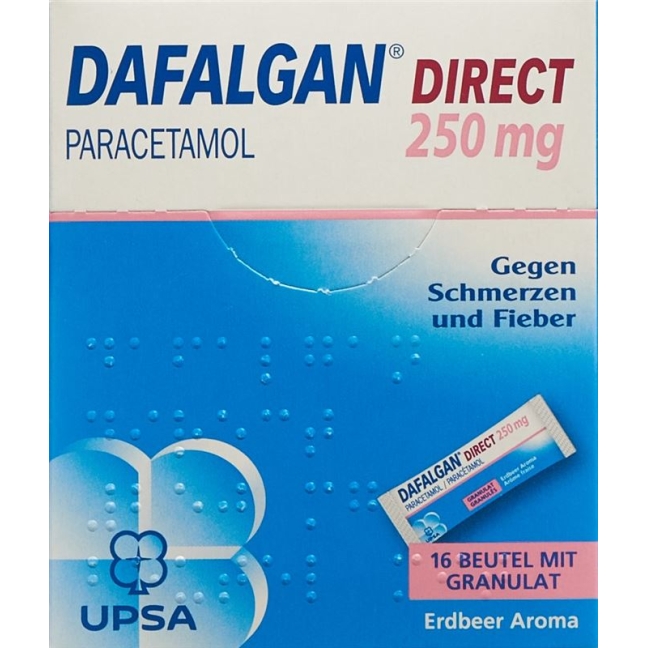 DAFALGAN Direct Gran 250 мг Клубника DAFALGAN Direct Gran 250 мг Клубника