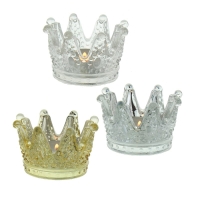 HERBORISTERIA Windlicht Crown gold/silber/klar HERBORISTERIA Windlicht Crown gold/silber/klar