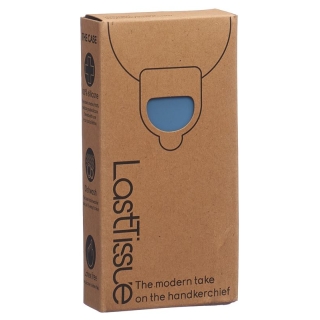 LASTTISSUE wiederverwendbares Taschentuch blau