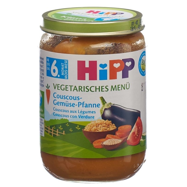 HIPP Bio Couscous Gemüse Pfanne (neu) HIPP Bio Couscous Gemüse Pfanne (neu)