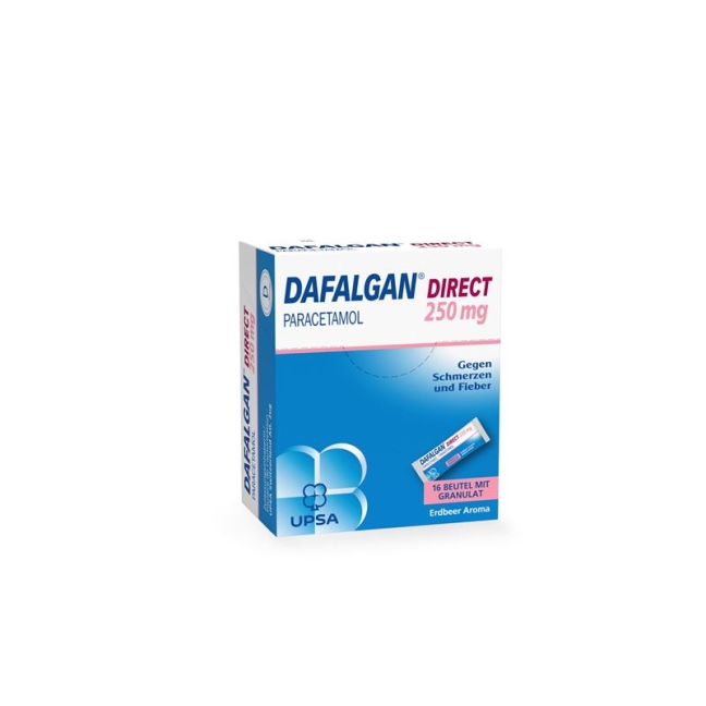 DAFALGAN Direct Gran 250 мг Клубника DAFALGAN Direct Gran 250 мг Клубника
