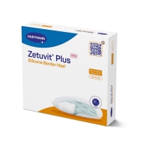 ZETUVIT Plus Silicone Border Heel 25x25cm ZETUVIT Plus Silicone Border Heel 25x25cm