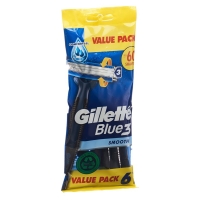 Бритвы Gillette Blue 3 гладкие одноразовые 6 шт. Бритвы Gillette Blue 3 гладкие одноразовые 6 шт.