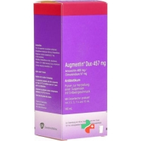 Аугментин Дуо порошок для приготовления суспензии 457 мг флакон 140 мл Аугментин Дуо порошок для приготовления суспензии 457 мг флакон 140 мл