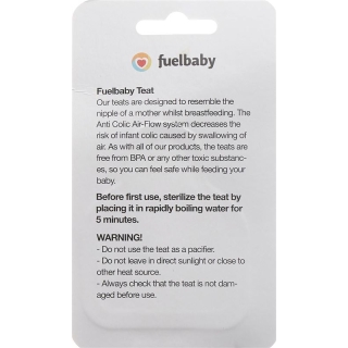 Fuelbaby Teats 0+ Months