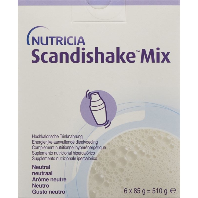 Scandishake Mix Порошок нейтральный (новый) 6 пакетиков по 85г