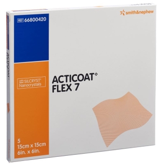 Acticoat Flex 7 Wundverband 15x15cm 5 Stück