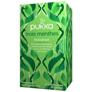 Pukka Trois Menthes Thé bio Btl 20 pcs