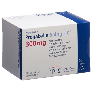 Pregabalin Spirig HC Kapseln 300mg (neu) 56 Stück Pregabalin Spirig HC Kapseln 300mg (neu) 56 Stück