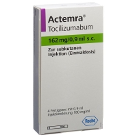 Actemra Injektionslösung 162mg/0.9ml Fertigpen 4 Stück Actemra Injektionslösung 162mg/0.9ml Fertigpen 4 Stück
