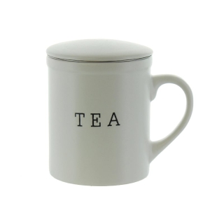 Herboristeria tea cup Tea White with strainer Herboristeria tea cup Tea White with strainer